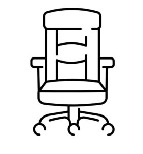 Task chair icon