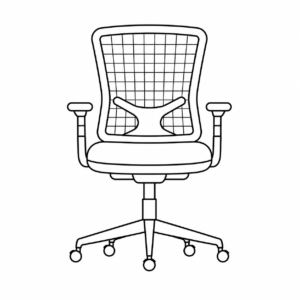Task chair outline